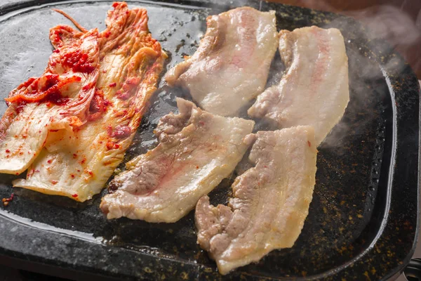 Kore pişmiş domuz eti yemekleri — Stok fotoğraf