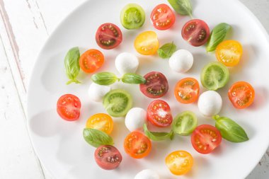 Taze taze domates alanında hasat