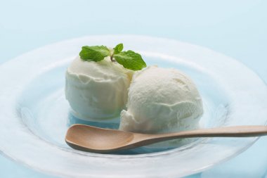 Soğuk vanilya lezzetli dondurma