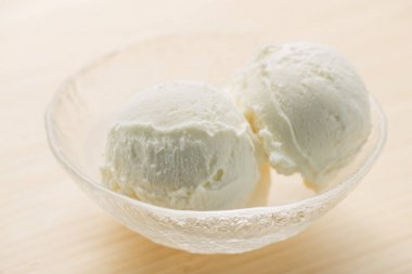 Soğuk vanilya lezzetli dondurma