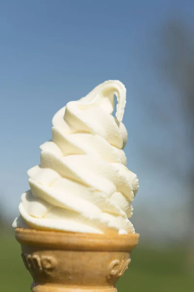 Crema de leche con mucha leche fresca — Foto de Stock