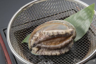 Taze çiğ abalone hizmet veren maddeler