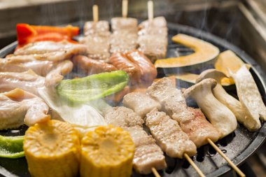 Lezzetli Barbekü malzemeler dışında zengin