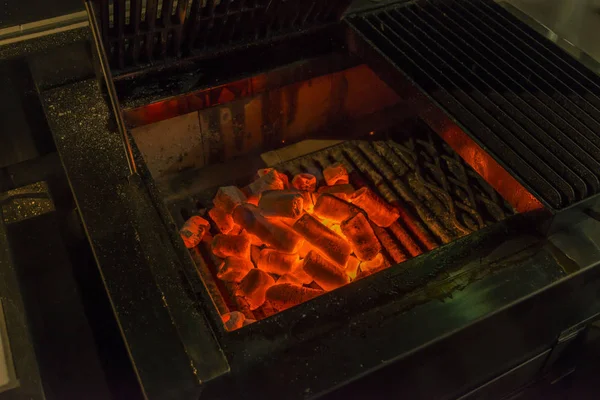 Fogo Alta Queima Calor Vermelho — Fotografia de Stock