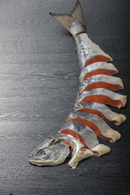 Taze ve lezzetli somon fileto