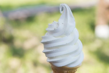 Taze ve lezzetli süt krem