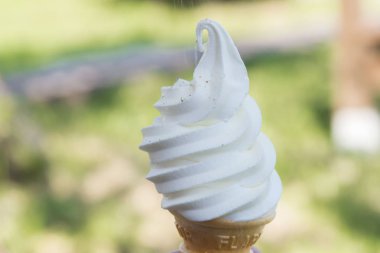 Taze ve lezzetli süt krem