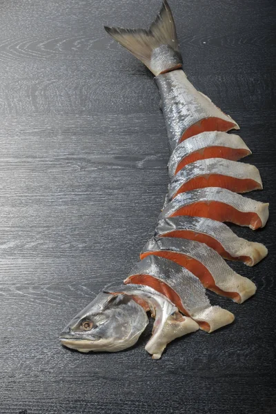 Taze ve lezzetli somon fileto