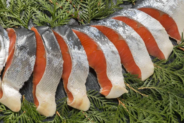 Taze ve lezzetli somon fileto