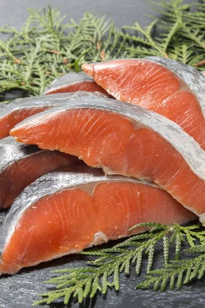 Taze ve lezzetli somon fileto