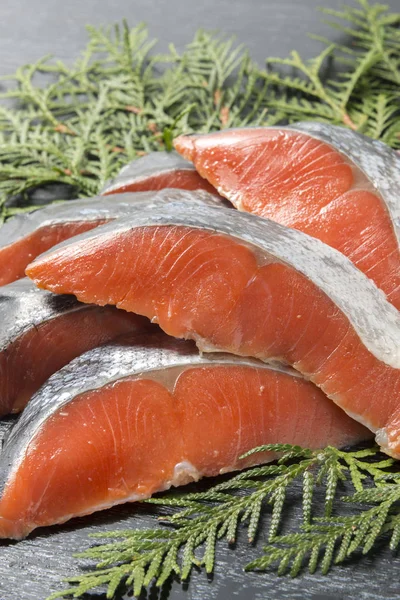 Taze ve lezzetli somon fileto