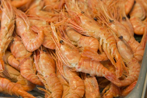 Memasak Yang Dibuat Dengan Udang Segar — Stok Foto