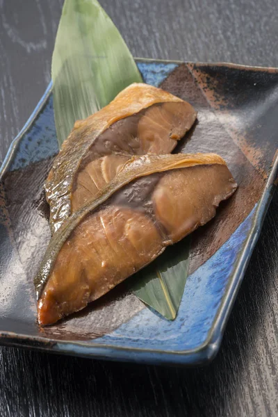 Plats Poisson Bouilli Base Poisson Frais Japon — Photo