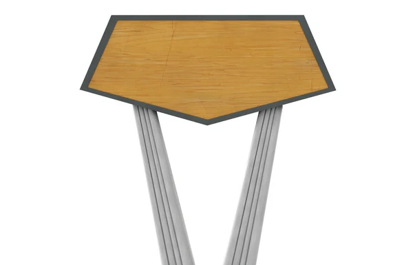 3d renderização de um banco de madeira — Fotografia de Stock