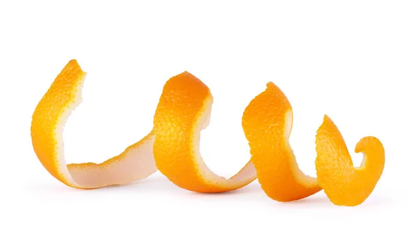 Pelle arancione su sfondo bianco — Foto Stock