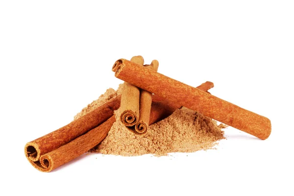 Cinnamon sticks, chalking cinnamon — Stock Photo, Image