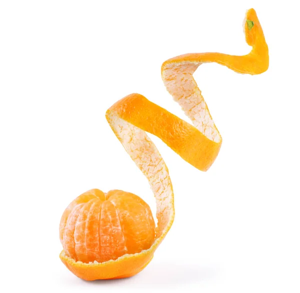 Peel of an orange isolated on white background — Stock Photo, Image