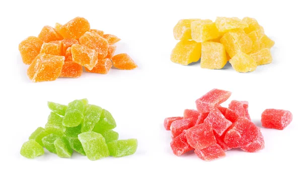 Bunte Fruchtbonbons aus nächster Nähe — Stockfoto