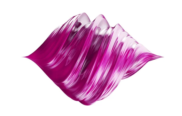 3D візуалізація рожевого крему на білому тлі — стокове фото