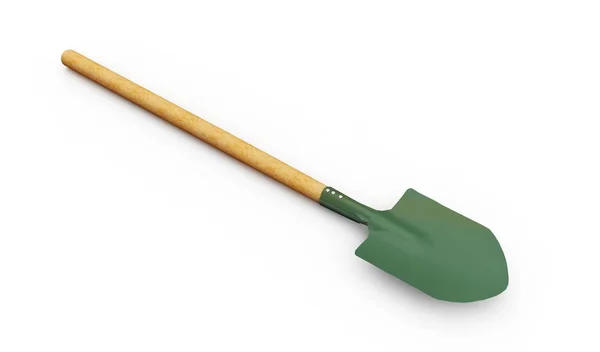 Realistic 3d render of shovel — Stock Photo, Image