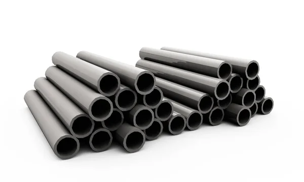 3d renderização de tubos de concreto — Fotografia de Stock