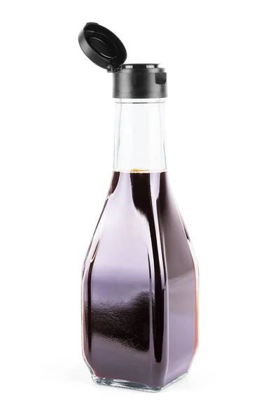 Soy sauce bottle isolated on white background — Stock Photo, Image