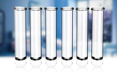 Laboratuar kapkacakları. Kimyasal Flask t arka planı