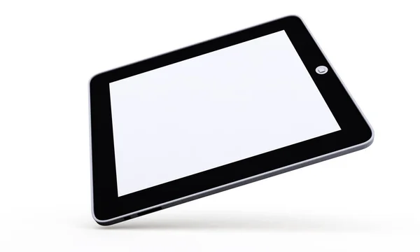 Tablet PC en el fondo blanco 3d render —  Fotos de Stock