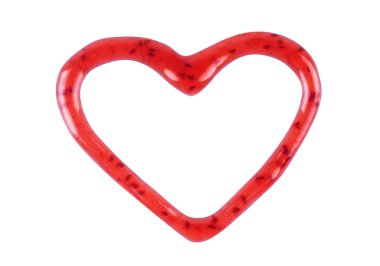 Ahududu reçeli yapılmış kalp