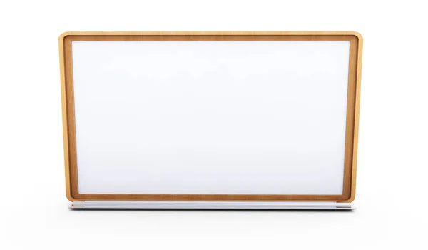 Tablero magnético blanco en la pared. Renderizado 3D aislado —  Fotos de Stock