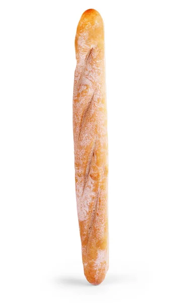 Baguete francesa. Isolado sobre fundo branco — Fotografia de Stock