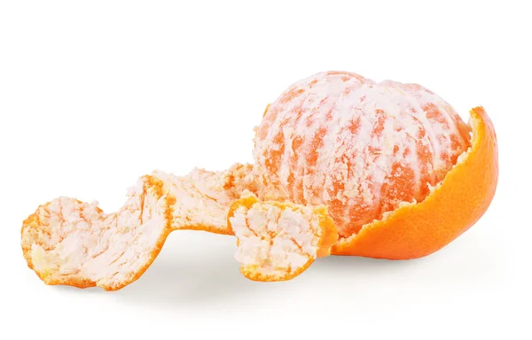Schale einer Orange isoliert auf weißem Hintergrund — Stockfoto