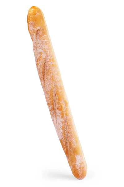 Französisches Baguette. isoliert auf weißem Hintergrund — Stockfoto