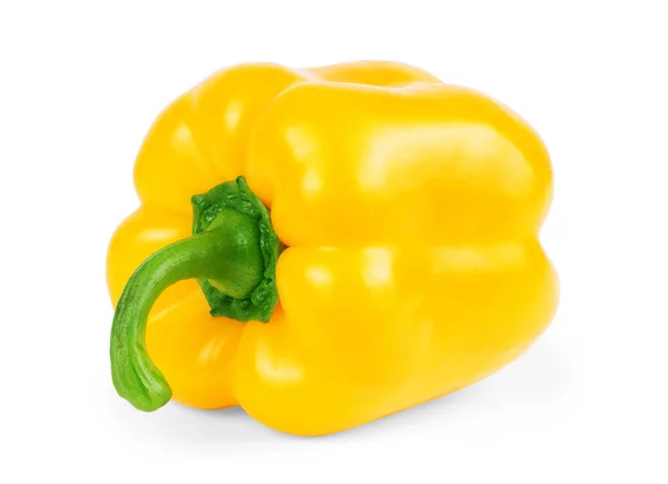 Paprika jaune frais isolé sur fond blanc — Photo