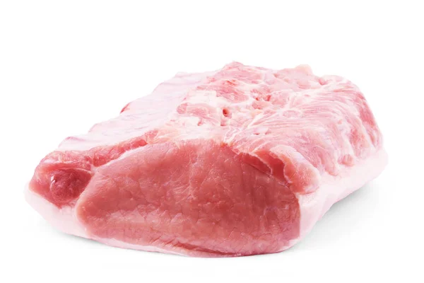 Carni crude isolate su bianco — Foto Stock
