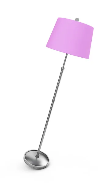 Una lámpara de pie sobre fondo blanco. Ilustración 3D — Foto de Stock