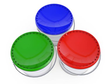 Boya olabilir. İşlenen white.3d izole.