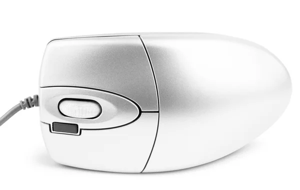 Mouse de computador sem fio isolado no fundo branco — Fotografia de Stock