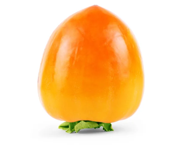 Persimmon frukt isolerad på vit bakgrund. Klippbana — Stockfoto