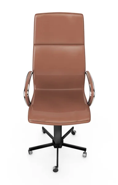 Chaise de patron vue arrière isolée sur blanc. Illustration 3D — Photo