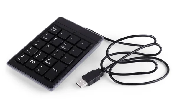 Mini portable qwerty keyboard for mobile phones, tablets and sma — Stock Photo, Image