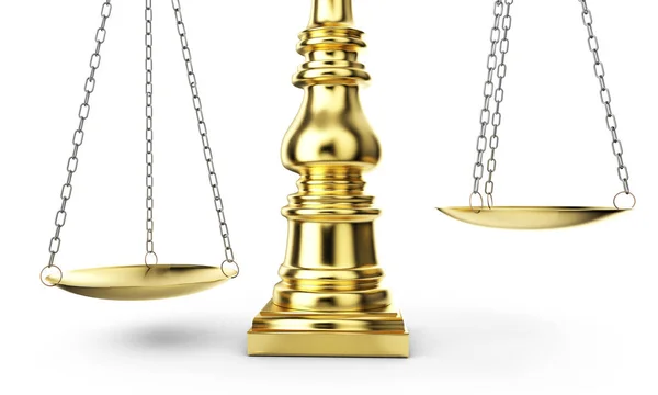 3D Isolated Balance or scale Background for measure. Justice, la — Stock Photo, Image
