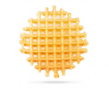 Beyaz bir arka plan üzerinde izole Belçika şeker gözleme