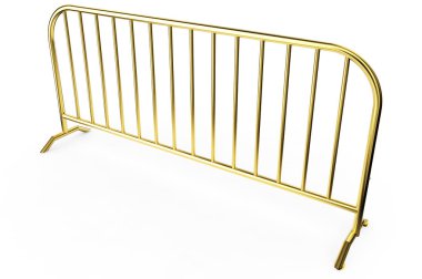 Goldl tel çit - yalıtılmış bir tel üzerinde beyaz izole. 3D R