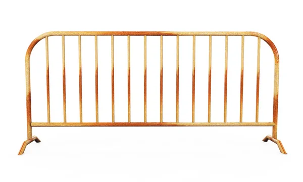 Metalowe ogrodzenie z drutu - na białym tle A ogrodzeniem z drutu na białym tle. 3D R — Zdjęcie stockowe