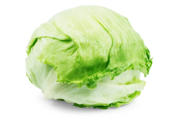 Green cabbage isolated on white background — Stock Photo, Image