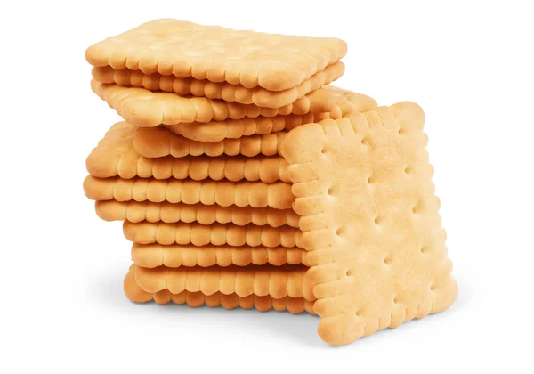 Galletas de avena con chocolate sobre fondo blanco — Foto de Stock