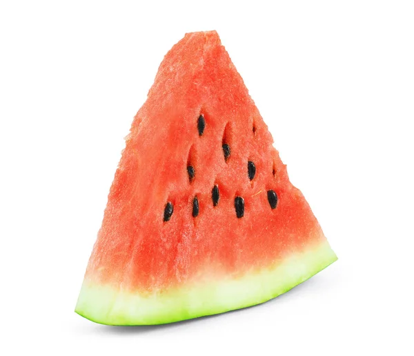 Sliced ripe watermelon isolated on white background — Stock Photo, Image