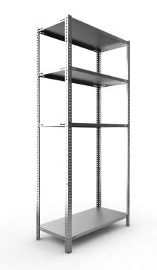 Kesme tahtaları ve mutfak eşyaları üzerinde mavi bir w ile mutfak raf