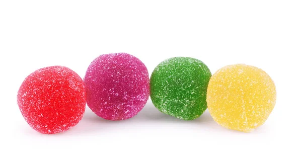 Bolas de color Jujube, aisladas sobre fondo blanco — Foto de Stock